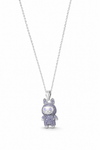 The Violet Amethyst Labubu Pendant