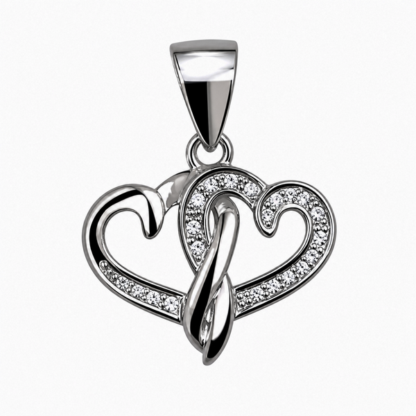 The Eternal Bond Intertwined Heart Pendant