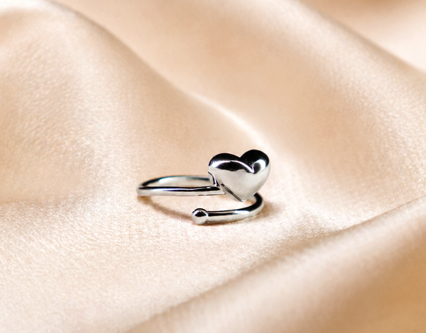 The Amara Wrap Heart Ring