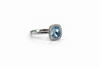 The Azure Sky Cushion Ring