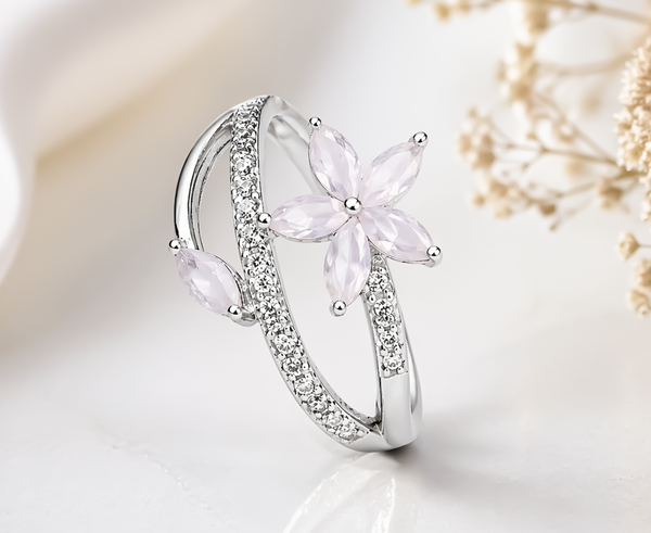 Blush Petal Bloom Ring
