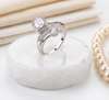 Elegant Split Shank Halo Diamond Ring