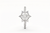 Floral Halo Sterling Silver Ring