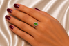 Pear-Cut Gemstone Halo Ring