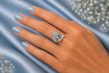 Azure Bloom Statement Ring in Sterling Silver