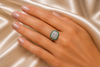Emerald Aura Baguette Ring